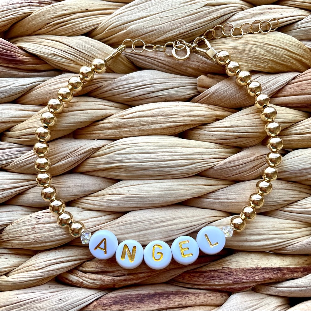 🌻HANDMADE 14k Gold Filled Angel Bracelet